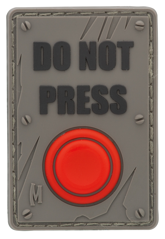 Maxpedition Rubber Patch DO NOT PRESS Swat